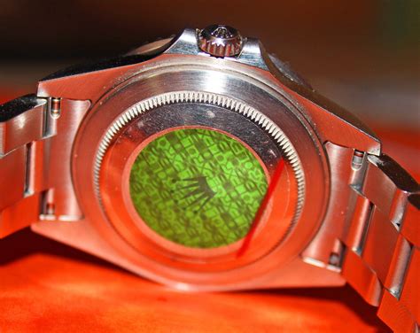 Rolex watch green sticker